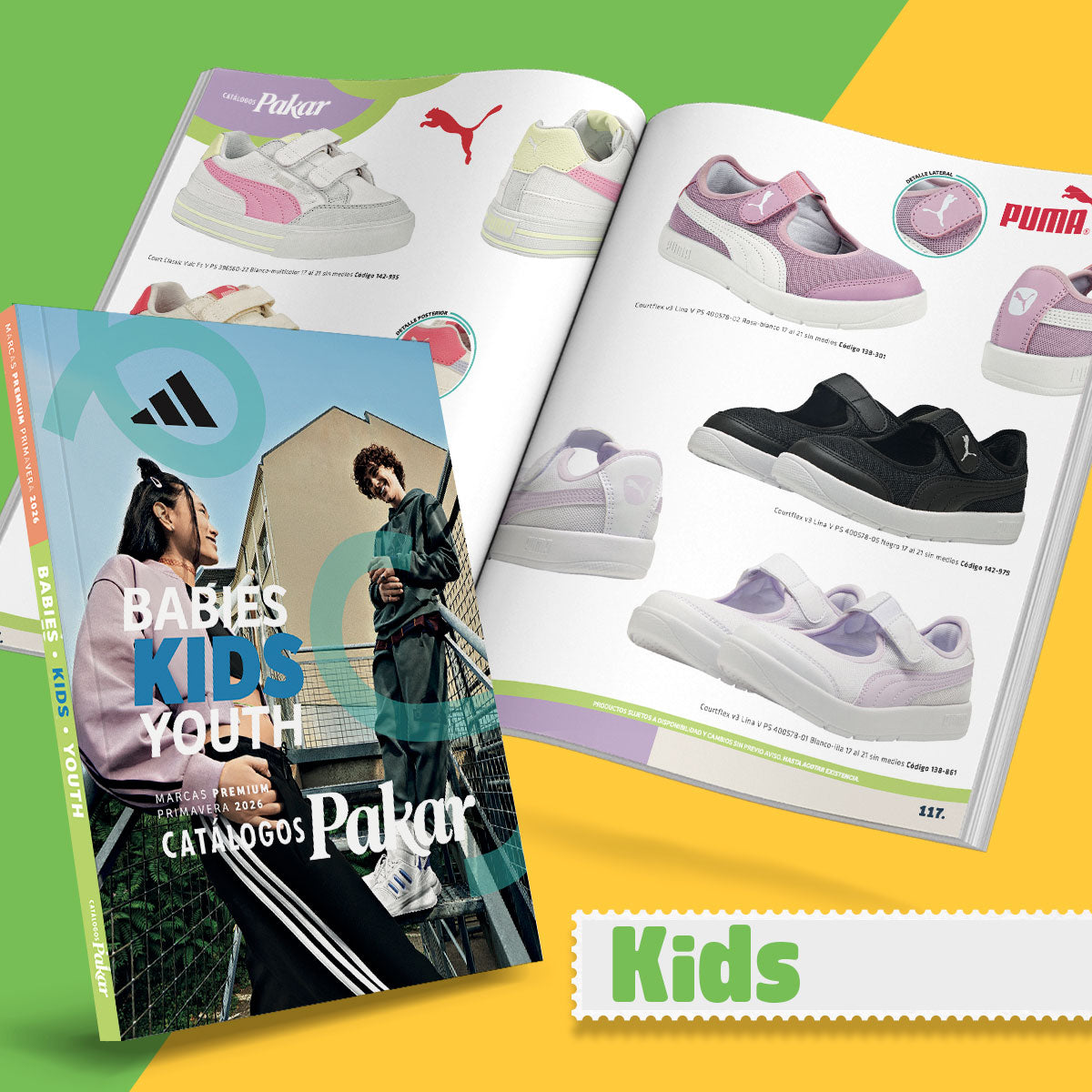 Catálogos Pakar Babies Kids Youth. Marcas Premium Primavera 2026.