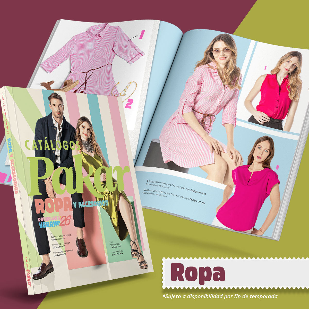 Catálogos Pakar. Ropa y accesorios. Primavera - Verano 2026