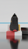 Zapatilla Asphalt Black de malla técnica