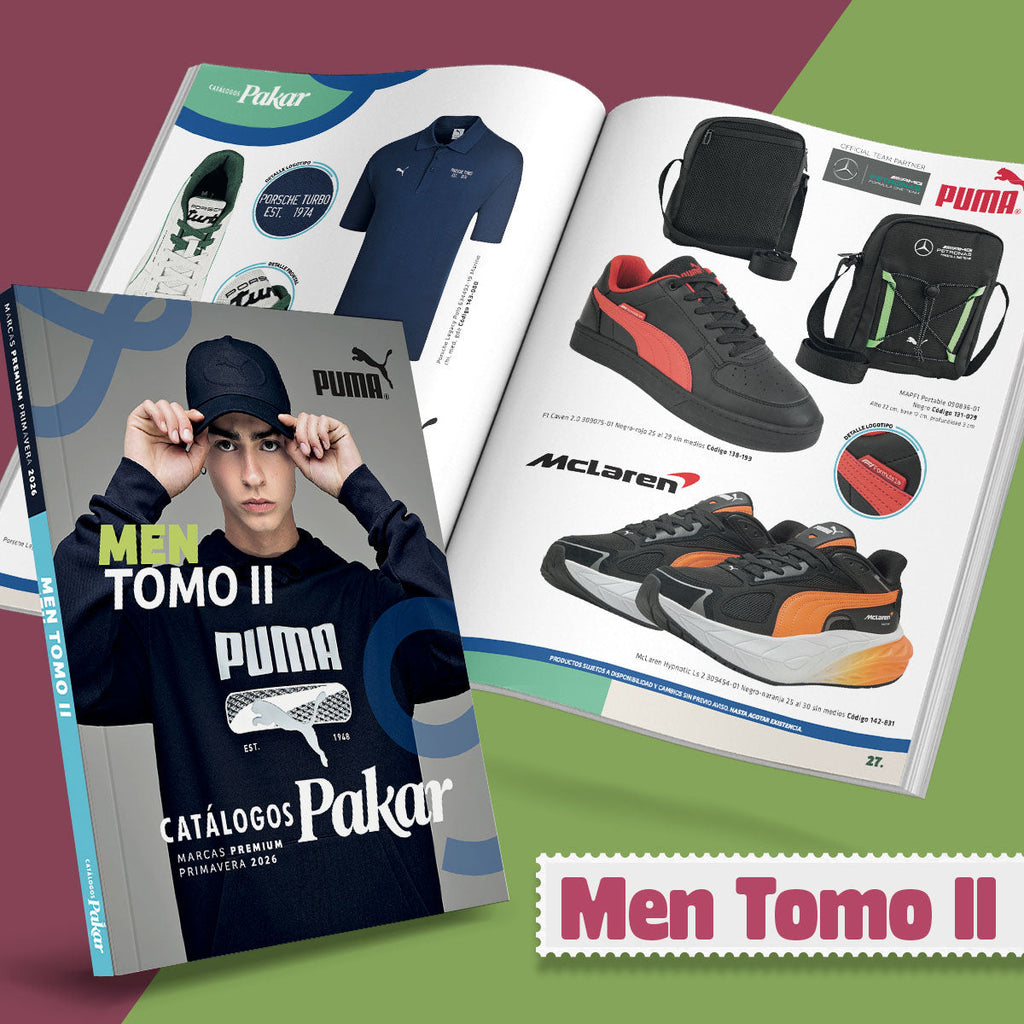 Catálogos Pakar Men Tomo Dos. Marcas Premium Primavera 2026.